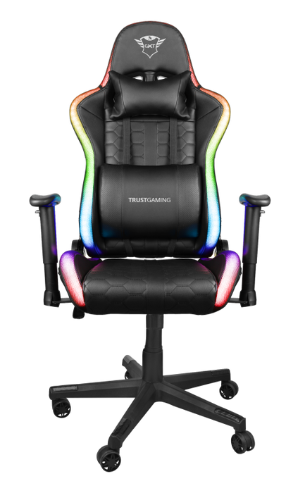 TRUST RIZZA RGB LED CHAIR - Technology Cafe