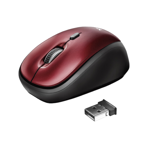 TRUST WIRELESS OPTICAL MOUSE RED - Technology Cafe