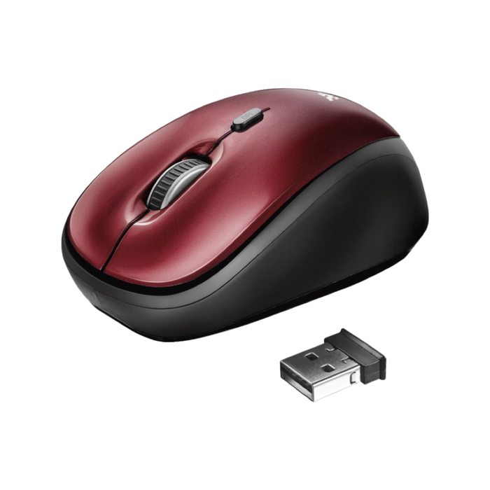 TRUST WIRELESS OPTICAL MOUSE RED - Technology Cafe