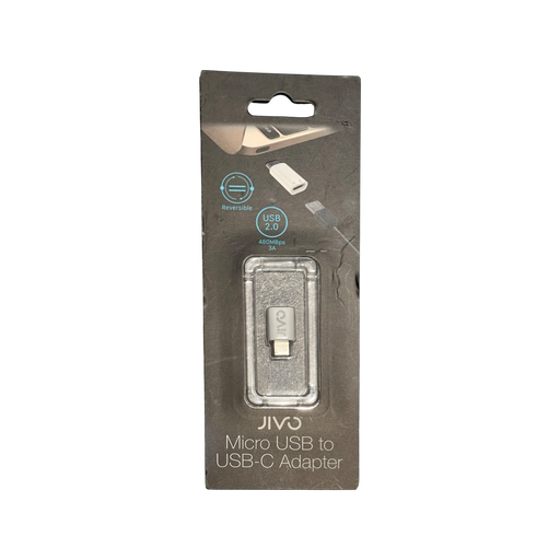 Jivo Micro USB to USB-C Adaptor- White - Technology Cafe