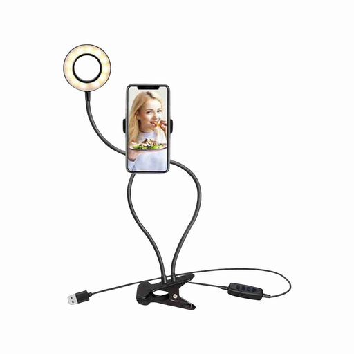 Content Creator Phone holder with LED Light - Technology Cafe