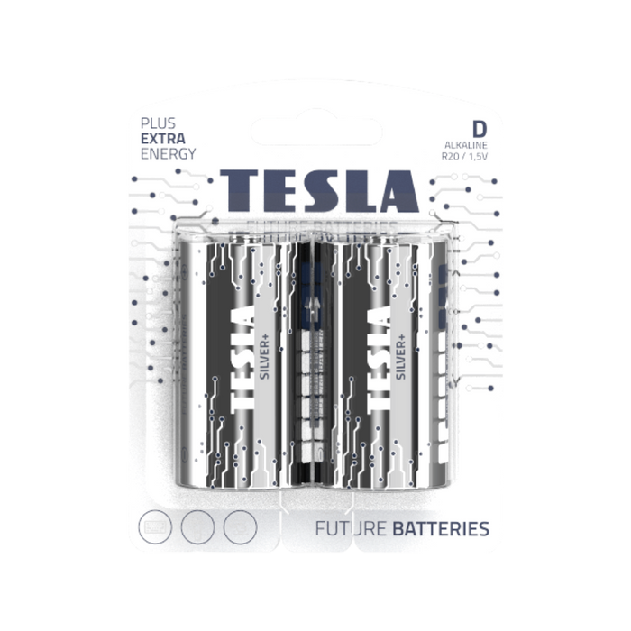 Tesla D Batteries Silver+ - Technology Cafe