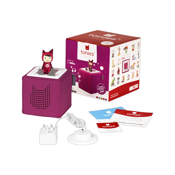 Tonies Toniebox Starter Set Audio Speaker for Kids - Purple