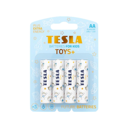 Tesla AA Batteries For Kids Blue - Technology Cafe
