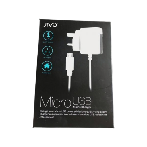 Jivo Micro USB Mains Charger White 2.4A - Technology Cafe