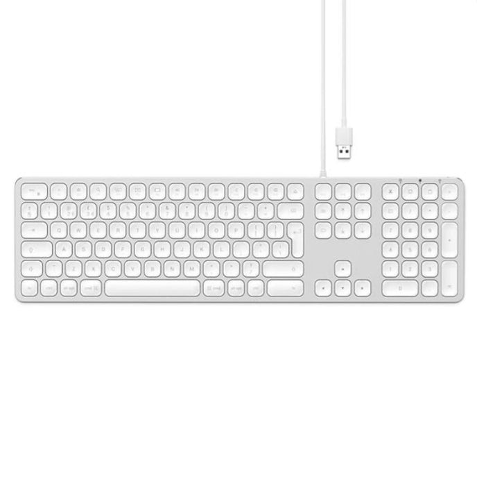 Satechi Aluminium Wired Keyboard for Mac (Silver) - Technology Cafe