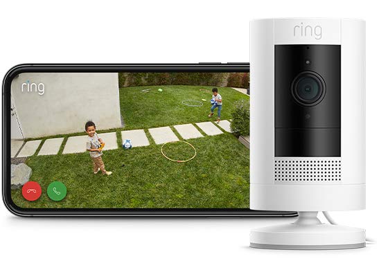 Ring Stick Up Cam Plug-In IP security camera Indoor & outdoor - Technology Cafe